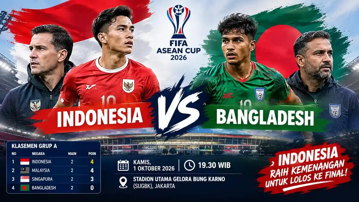 Timnas Indonesia Lolos Ke Final FIFA Asean Cup 2026, Hancurkan Bangladesh 9-2