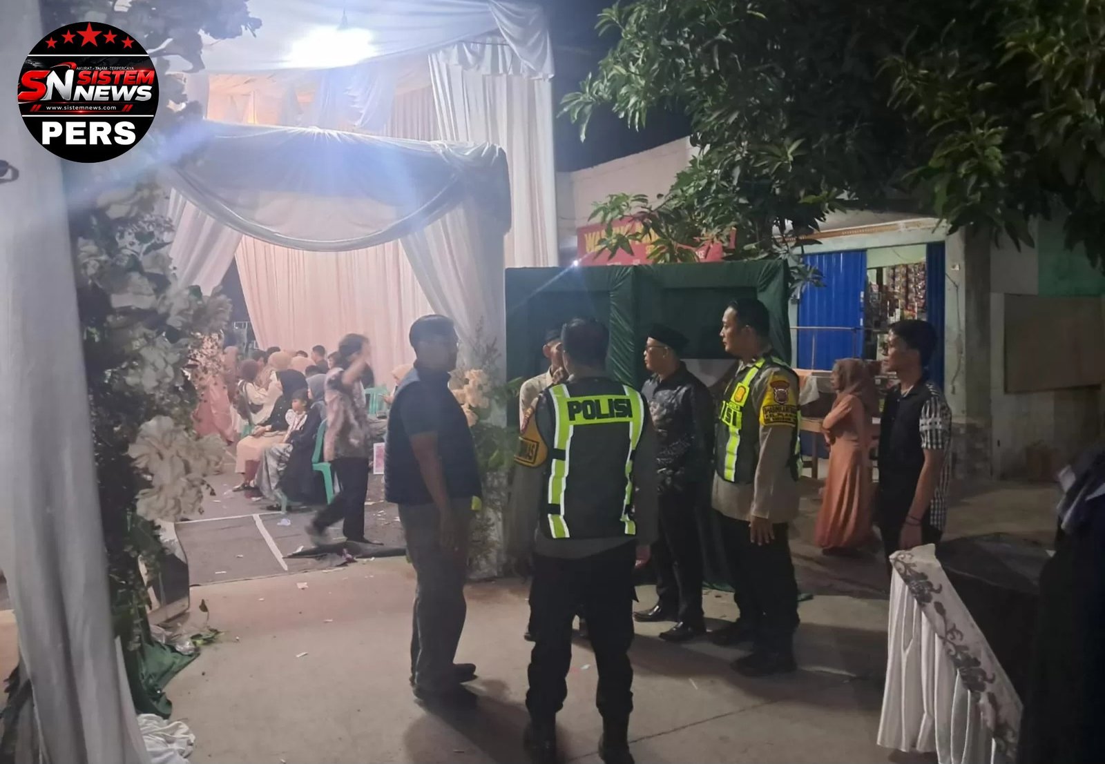 Tenda Hajatan Tutup Akses Jalan di Lingkungan Plawad, Polisi Akhirnya Turun Tangan